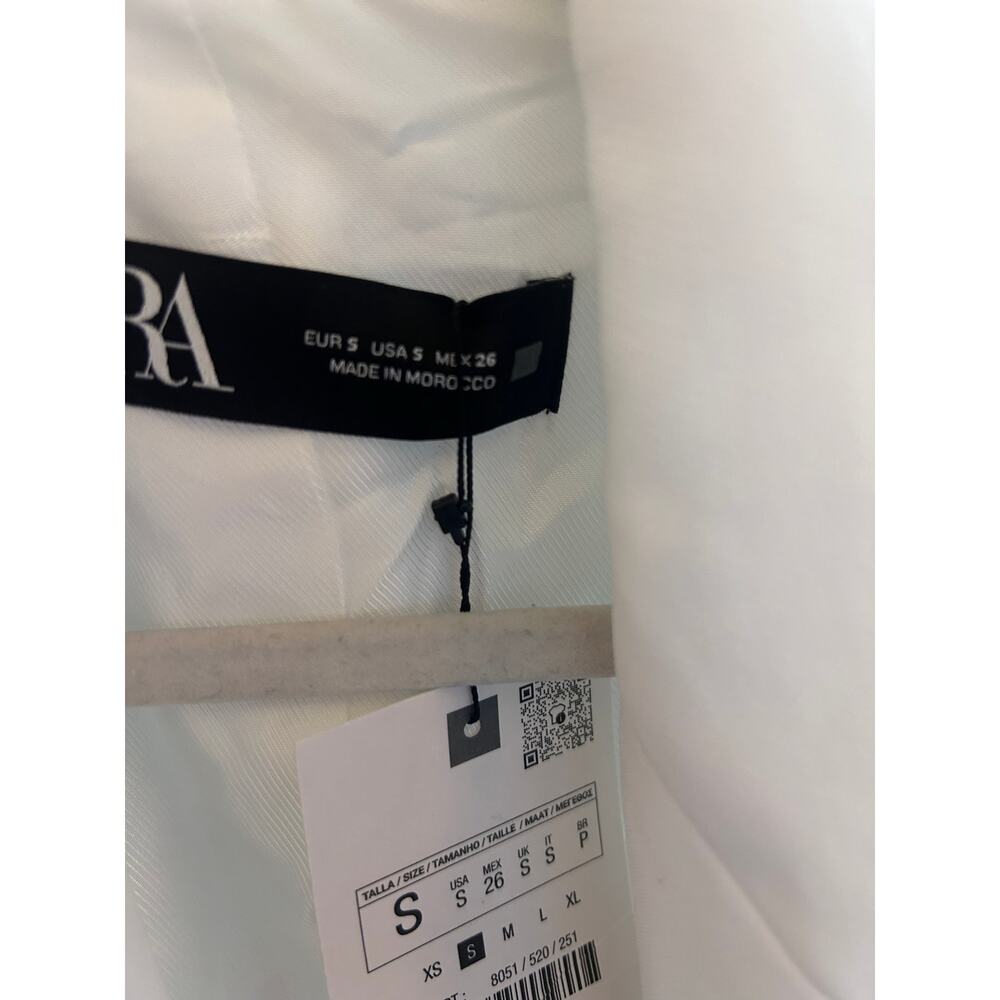 Zara White Sleeveless Blazer Dress - Picture 2 of 4